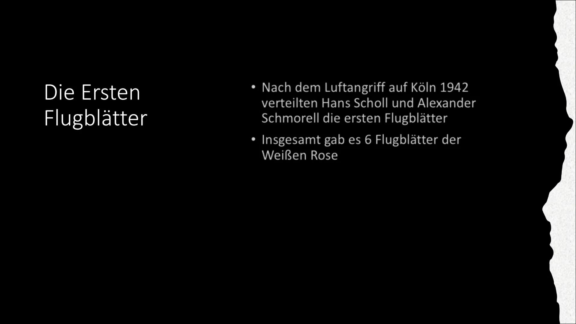 Spazzacantant
Die Weiße
Rose Inhaltsangabe
●
Was ist die Weiße Rose?
Wie kam es zu dem Namen Weiße Rose?
Mitglieder der Weißen Rose
• Wie en