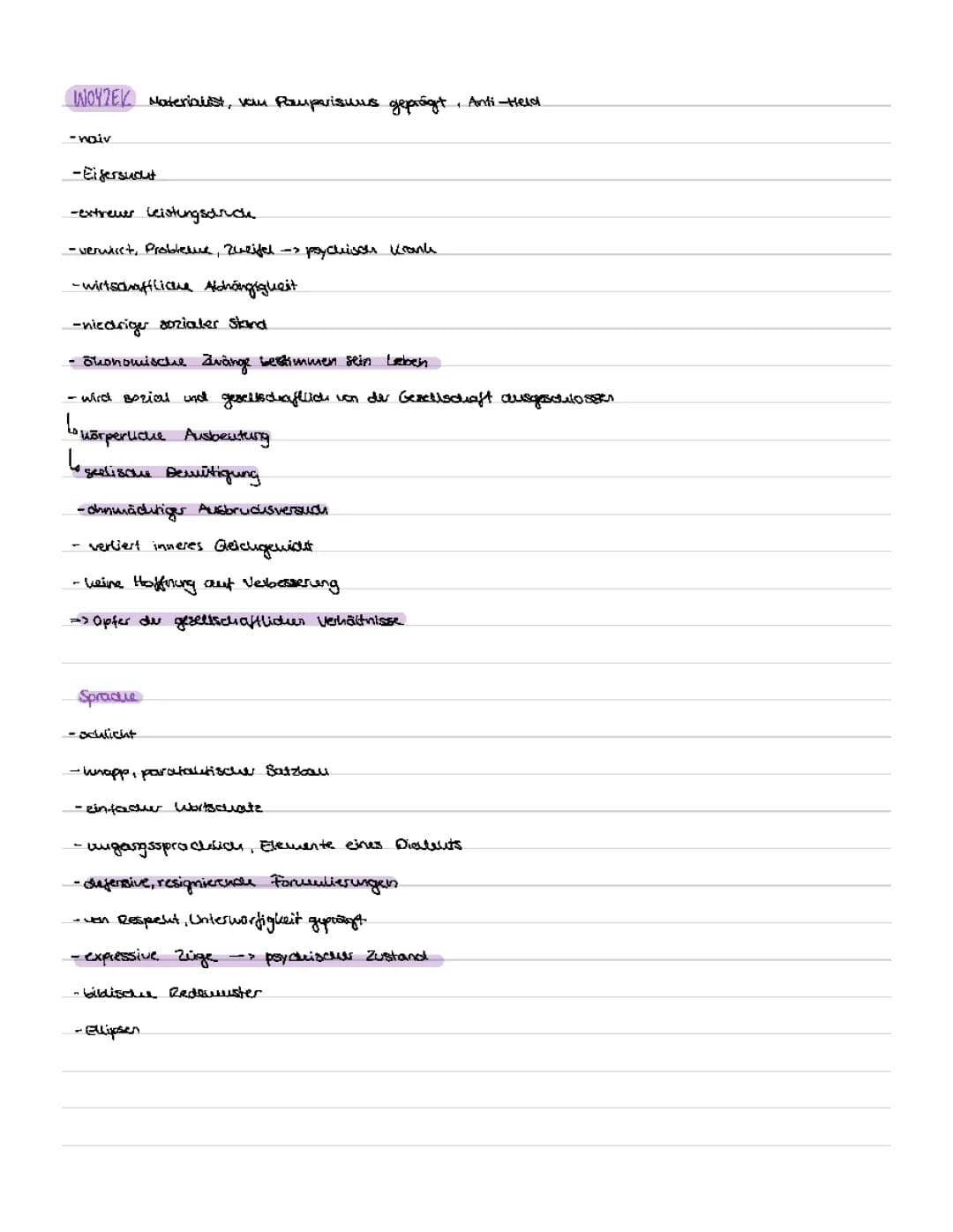 Woyzeck Figuren & Georg Büchner 