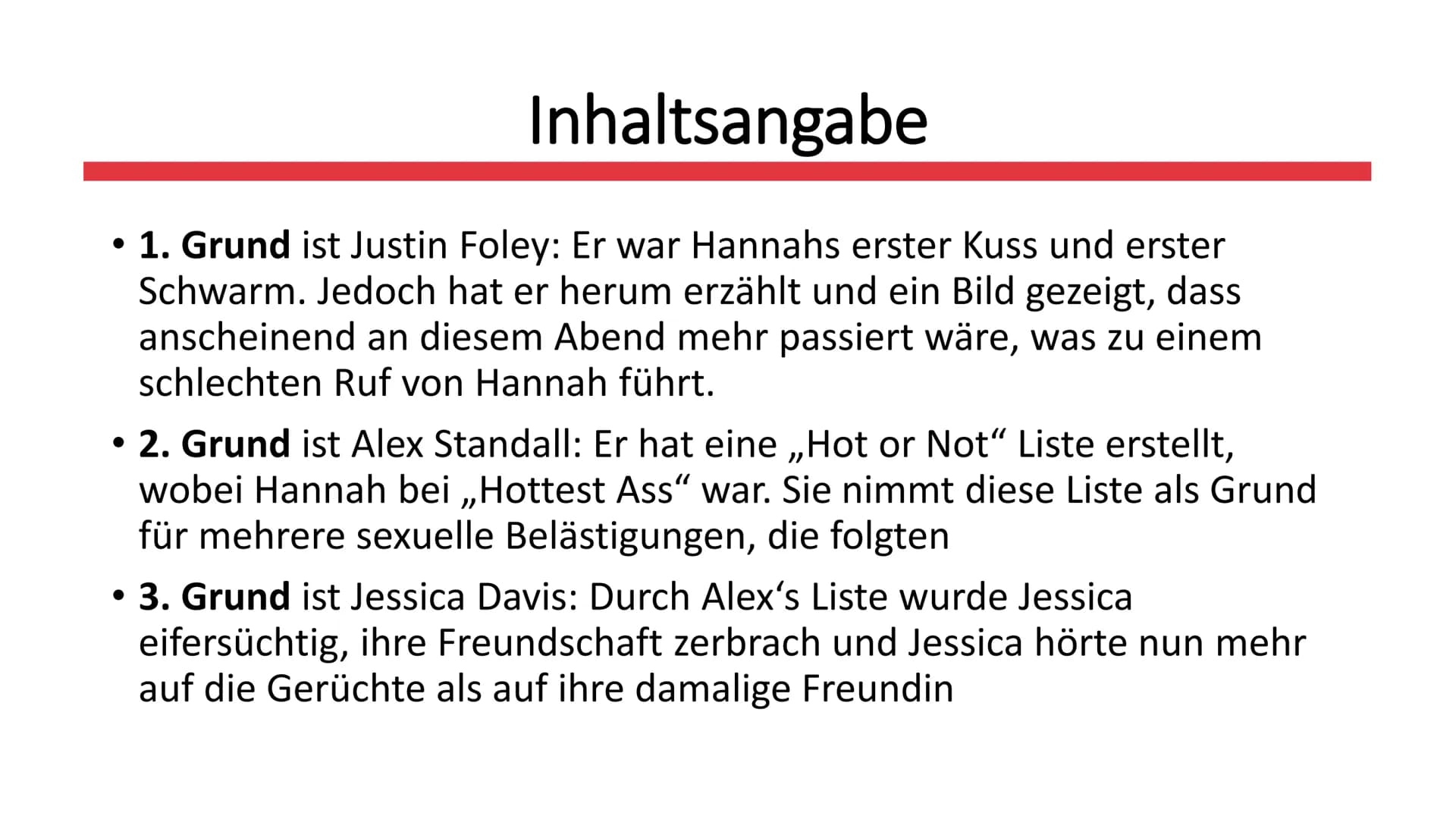 Tote Mädchen
lügen nicht
Von Jay Asher
JAY ASHER
TOTE
MÄDCHEN
111
LÜGEN
NICHT
cbt Allgemeines zum Buch
• Inhaltsangabe
Personen + Charakteri