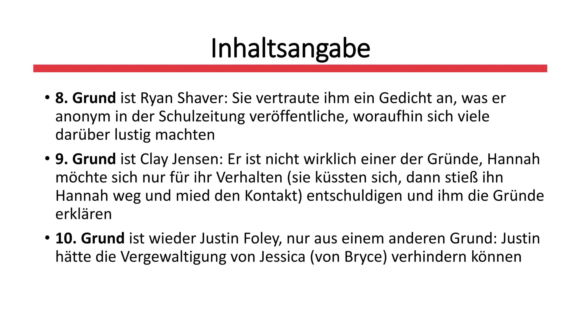 Tote Mädchen
lügen nicht
Von Jay Asher
JAY ASHER
TOTE
MÄDCHEN
111
LÜGEN
NICHT
cbt Allgemeines zum Buch
• Inhaltsangabe
Personen + Charakteri