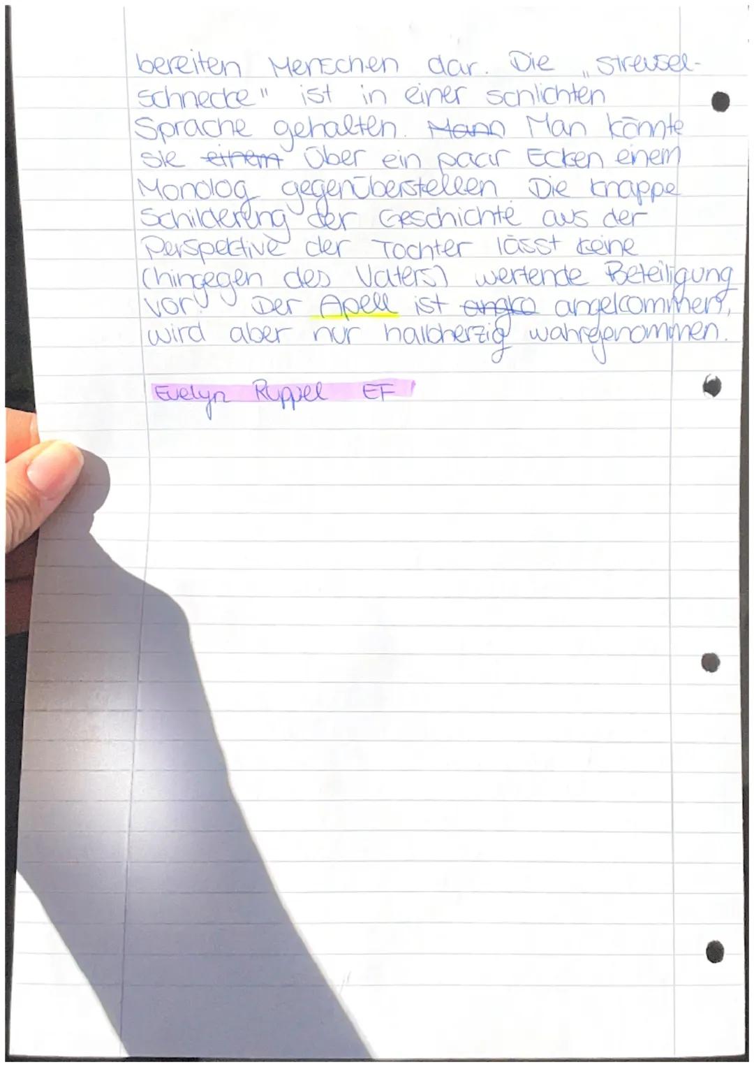 Streuselschnecke
+ Inhaltsangabe
Die im Jahre 2000 von Julia Franck
Kurzgeschichte
jungen
gestörte Beziehung
und erst im
verfasste
handelt v