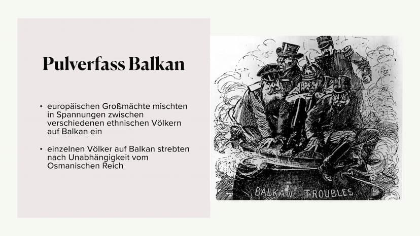 Ursachen und Charakter
des ersten Weltkriegs Ursachen des
ersten Weltkriegs
1. Imperialismus
2. Nationalismus
3. Militarismus
4. Besondere B