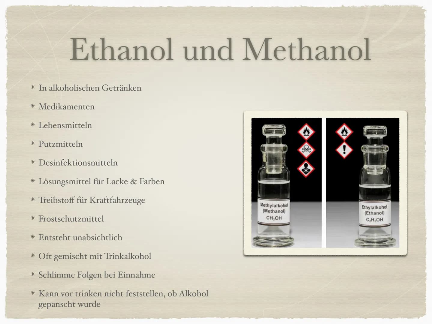 Alkohol
Wie schädigt Alkohol das ungeborene Baby?
Line, Mine, Nova, Eralina
IYI *1.1 Was sind Alkohole?
* 1.2 Eigenschaften der Alkohole
* 2