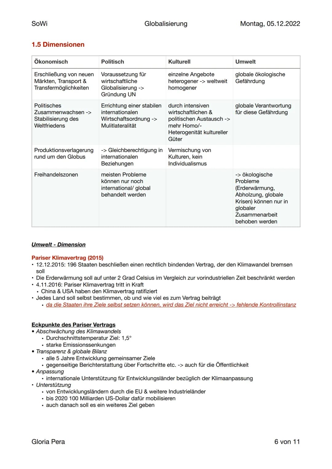 SoWi
Globalisierung
Lernzettel SoWi
Inhalt:
Globalisierung
1. Definition & Ursachen
2. Merkmale
3. Indikatoren
4. Chancen und Risiken d. wel
