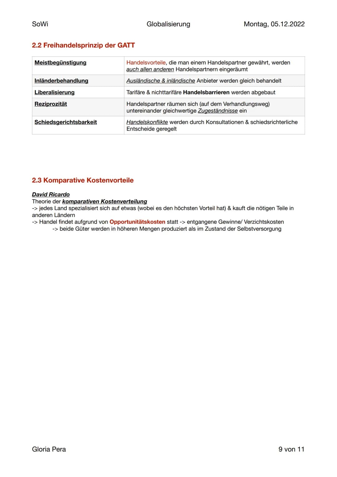 SoWi
Globalisierung
Lernzettel SoWi
Inhalt:
Globalisierung
1. Definition & Ursachen
2. Merkmale
3. Indikatoren
4. Chancen und Risiken d. wel