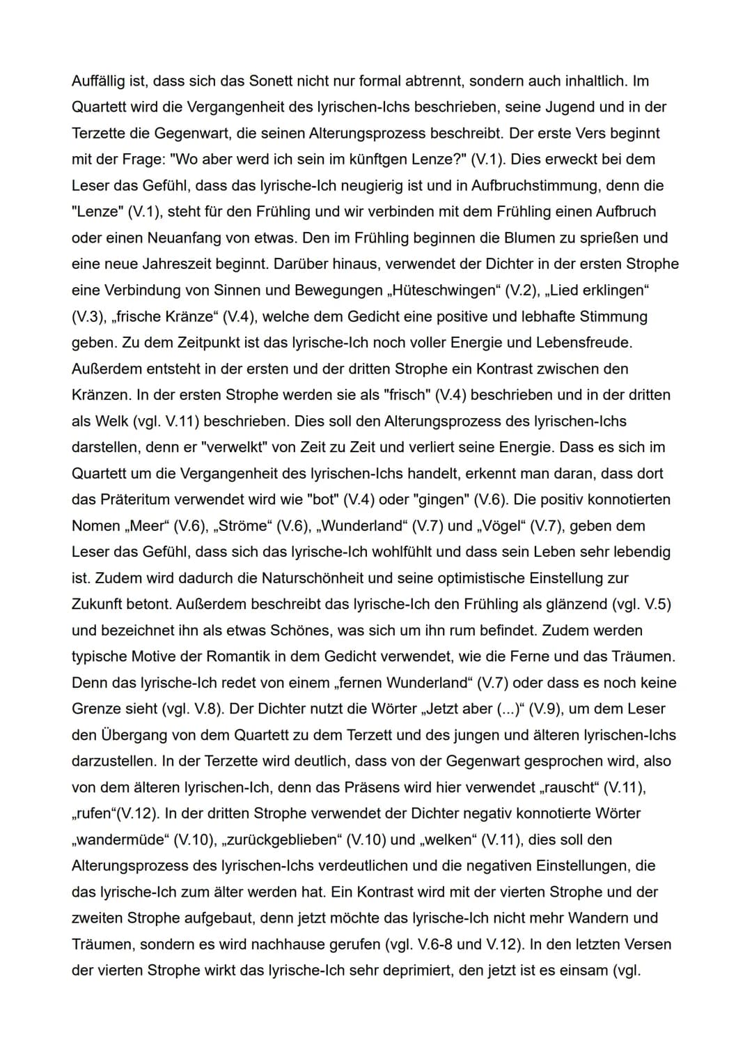 Der verspätete Wanderer - Joseph von Eichendorff
1. Interpretieren Sie Joseph von Eichendorffs Gedicht ,,Der verspätete Wanderer"
unter beso