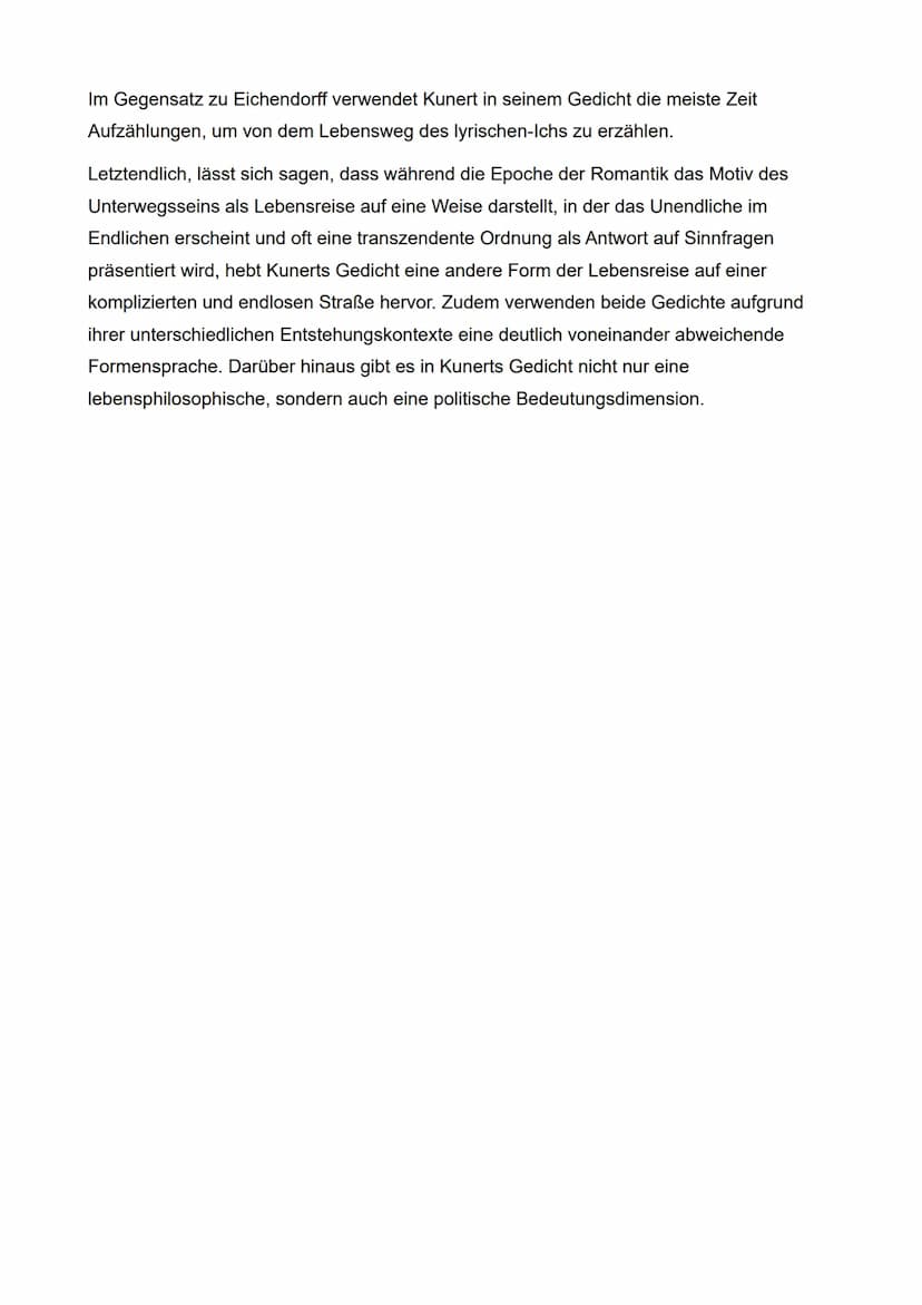 Der verspätete Wanderer - Joseph von Eichendorff
1. Interpretieren Sie Joseph von Eichendorffs Gedicht ,,Der verspätete Wanderer"
unter beso
