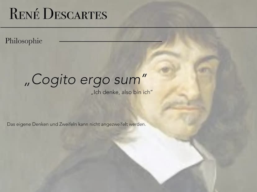 RENÉ DESCARTES
cogito ergo sum
Ein Philosoph, ein Mathematiker
und ein Wissenschafter.
Jolina Moeckel RENÉ DESCARTES
cogito ergo sum
• Leben