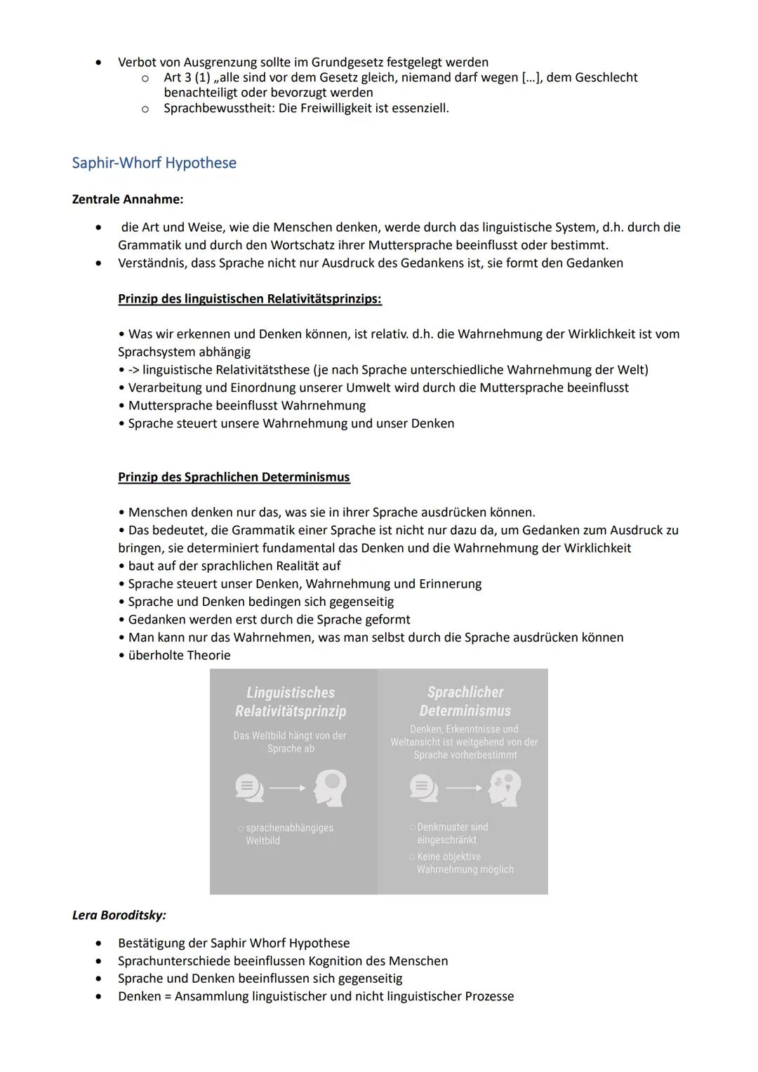 # Abiturvorbereitung Deutsch 2024

Diskriminierungsverbot
Gendergerechte Sprache

(1) Alle Menschen sind vor dem Gesetz gleich

(2) Niemand 