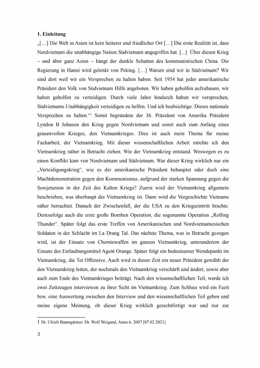 Thema:
vorgelegt von:
Betreuer:
Komplexe Leistung
1
im Fach Geschichte
an der Schule xy
Vietnamkrieg
Schüler
Lehrer
Abgabetermin: Datum
Klas