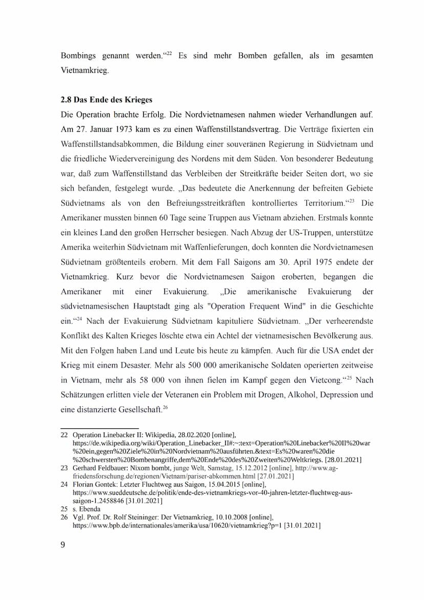 Thema:
vorgelegt von:
Betreuer:
Komplexe Leistung
1
im Fach Geschichte
an der Schule xy
Vietnamkrieg
Schüler
Lehrer
Abgabetermin: Datum
Klas