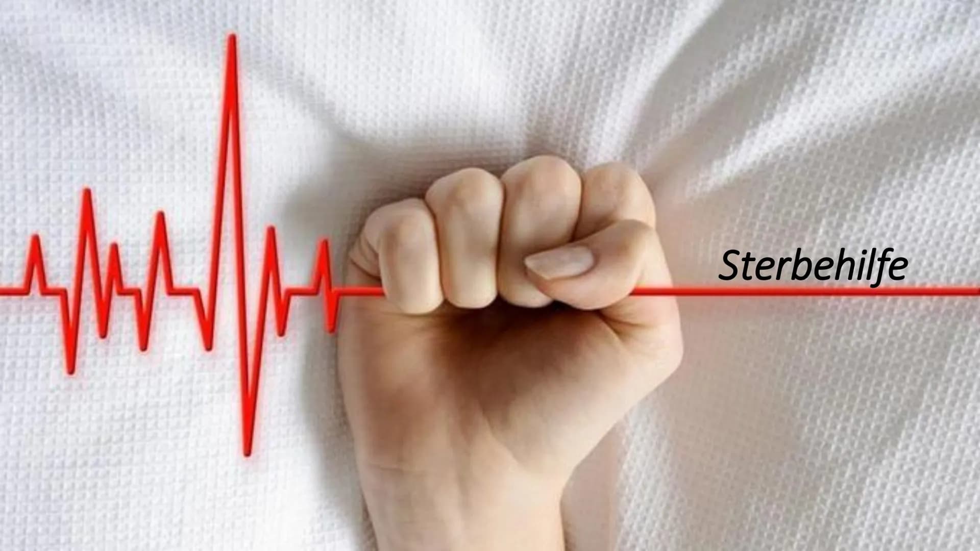 시작
Sterbehilfe Inhalt
• Definition
●
Gründe
Formen/Arten
• Begriffe zur Sterbehilfe Debatte
●
●
Pro- und Contra Argumente
Gesetzliche Grundl