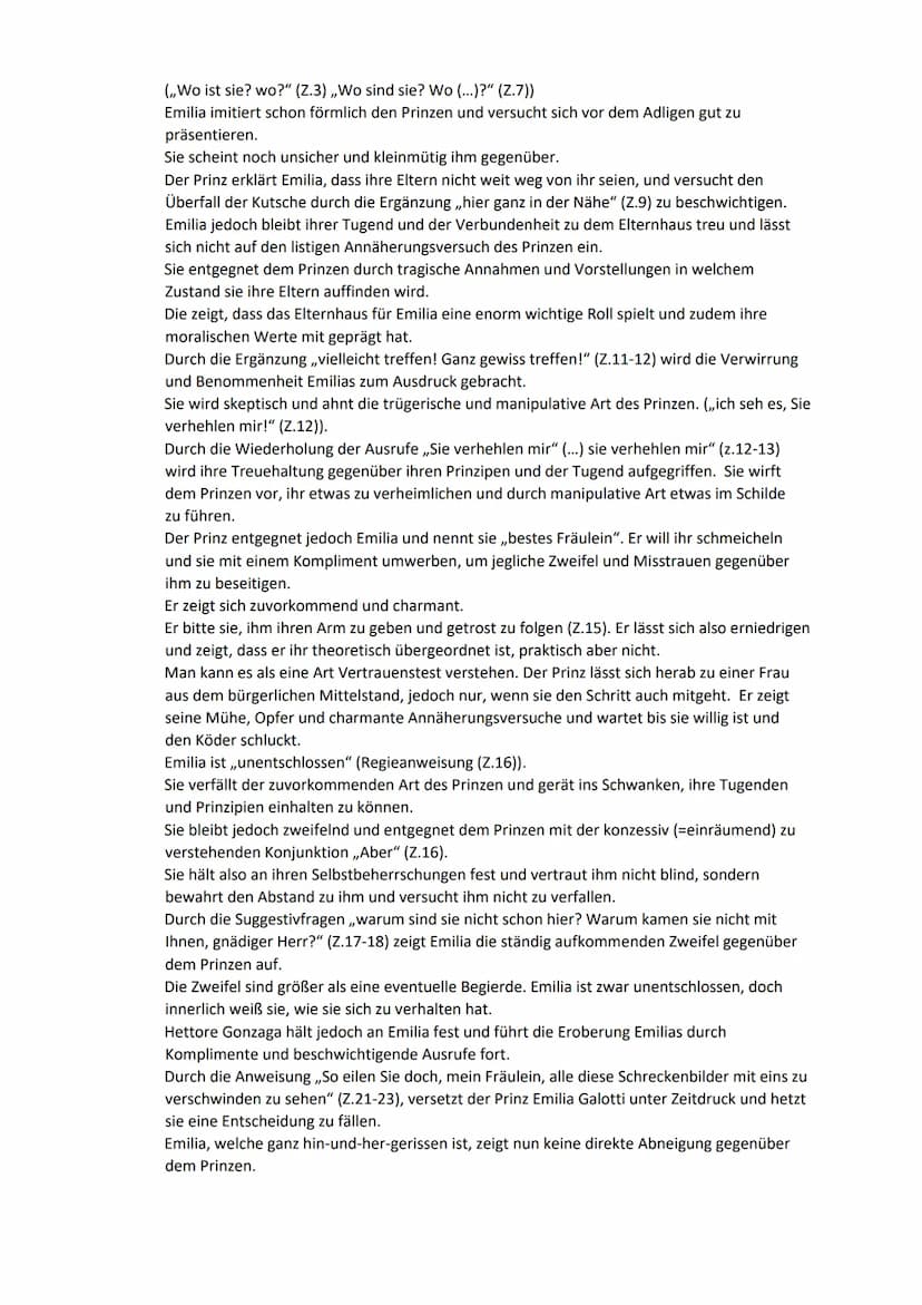 3.Aufzug, 5.Auftritt, Emilia Galotti Szenenanalyse
Der dritte Aufzug des fünften Auftritts aus dem Trauerspiel ,,Emilia Galotti" von Gotthol