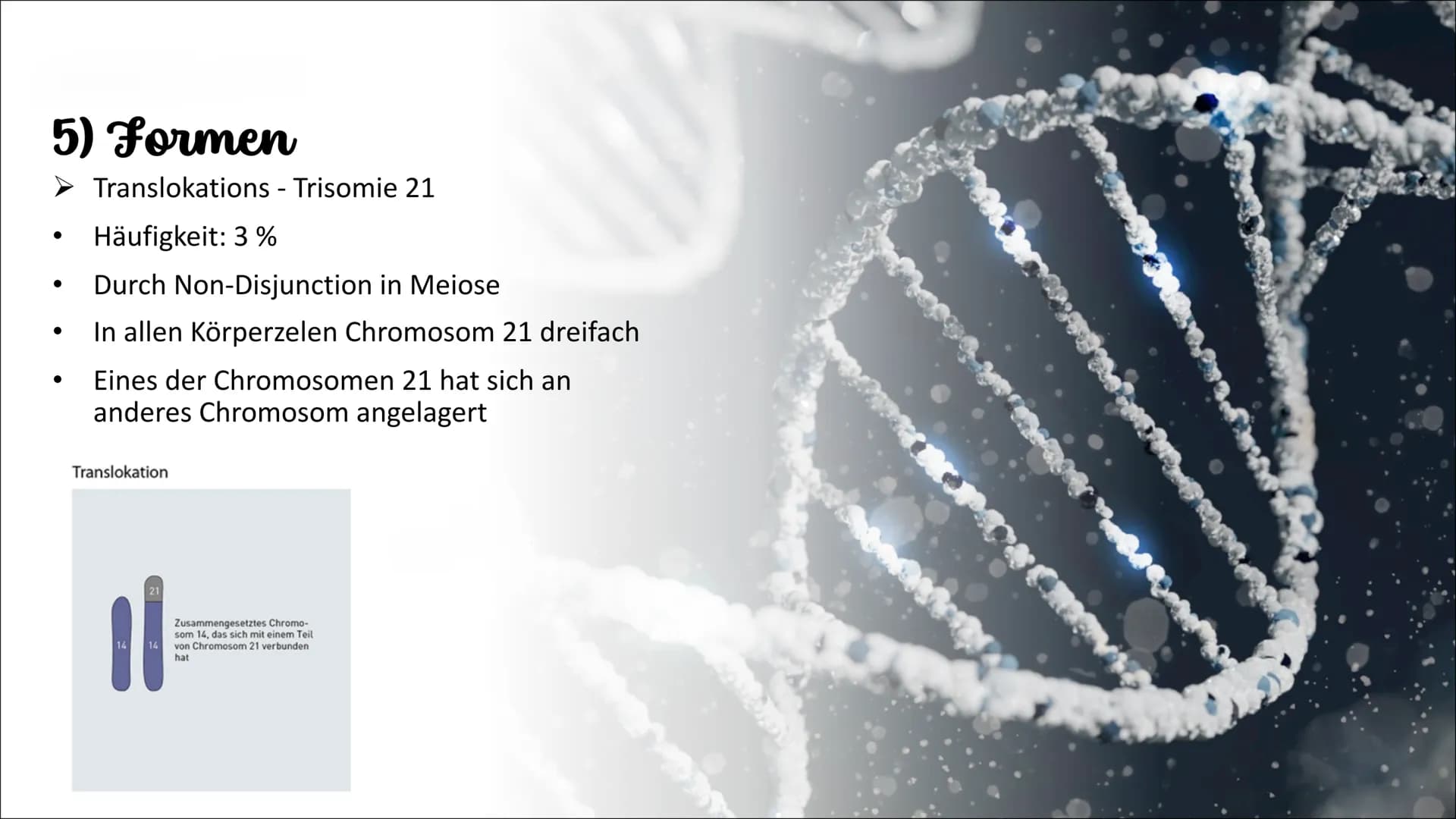 Genetik
Die Erbkrankheit „Trisomie 21"
Weronika Konopka 10a- Biologie Gliederung
1. Einführung
2. Erklärung
3. äußerliche Merkmale
3.1. gesu