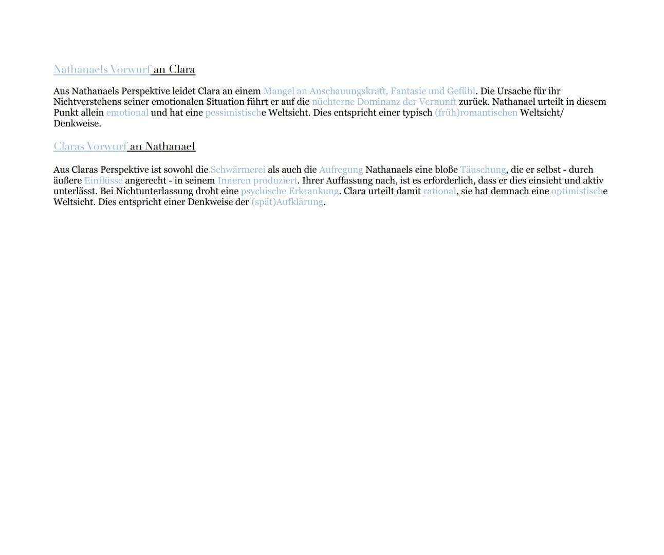 # WECHSEL VOM REALEN ZUM FANTASTISCHEN

•S.7 2. 12 f. ich hörte ihn ja immer die Treppe herautkommen".

→Eventuell eine Einbildung, um den R