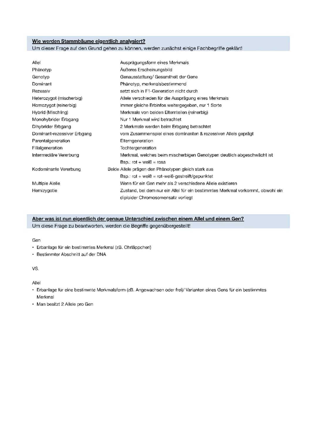 Analyse von Familienstammbäumen 