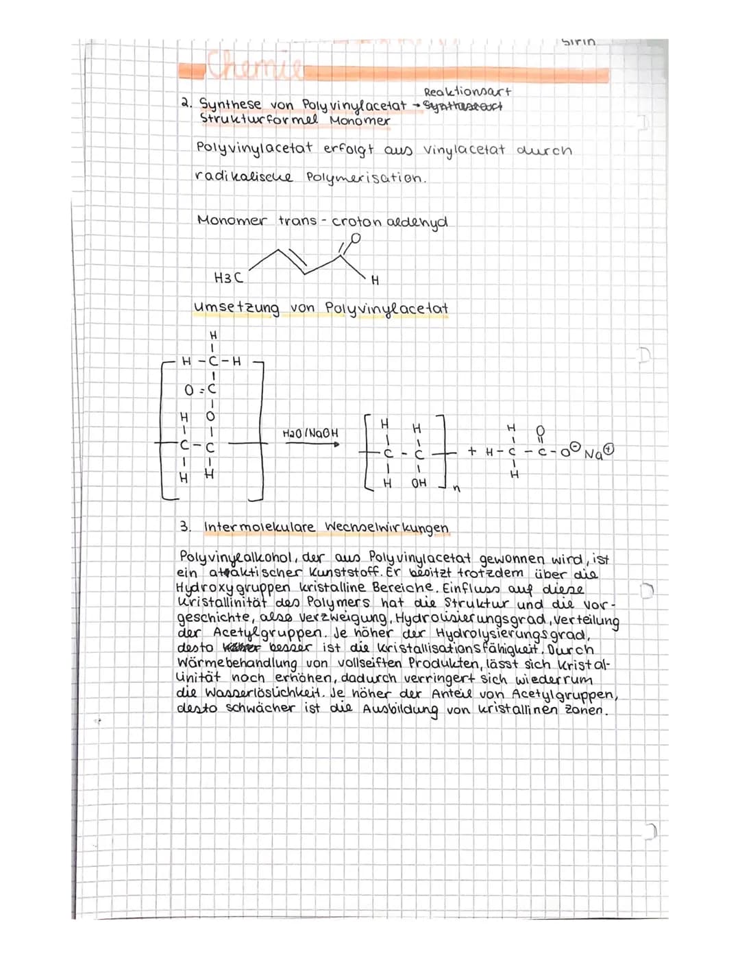 CHEMIE AUFGABEN zum 29.01. 21
12
1. Reaktionsaurten zur Bildung von Kunststoff
Polymerisation
Kettenreaktion von
Monomeren die mind.
eine Do