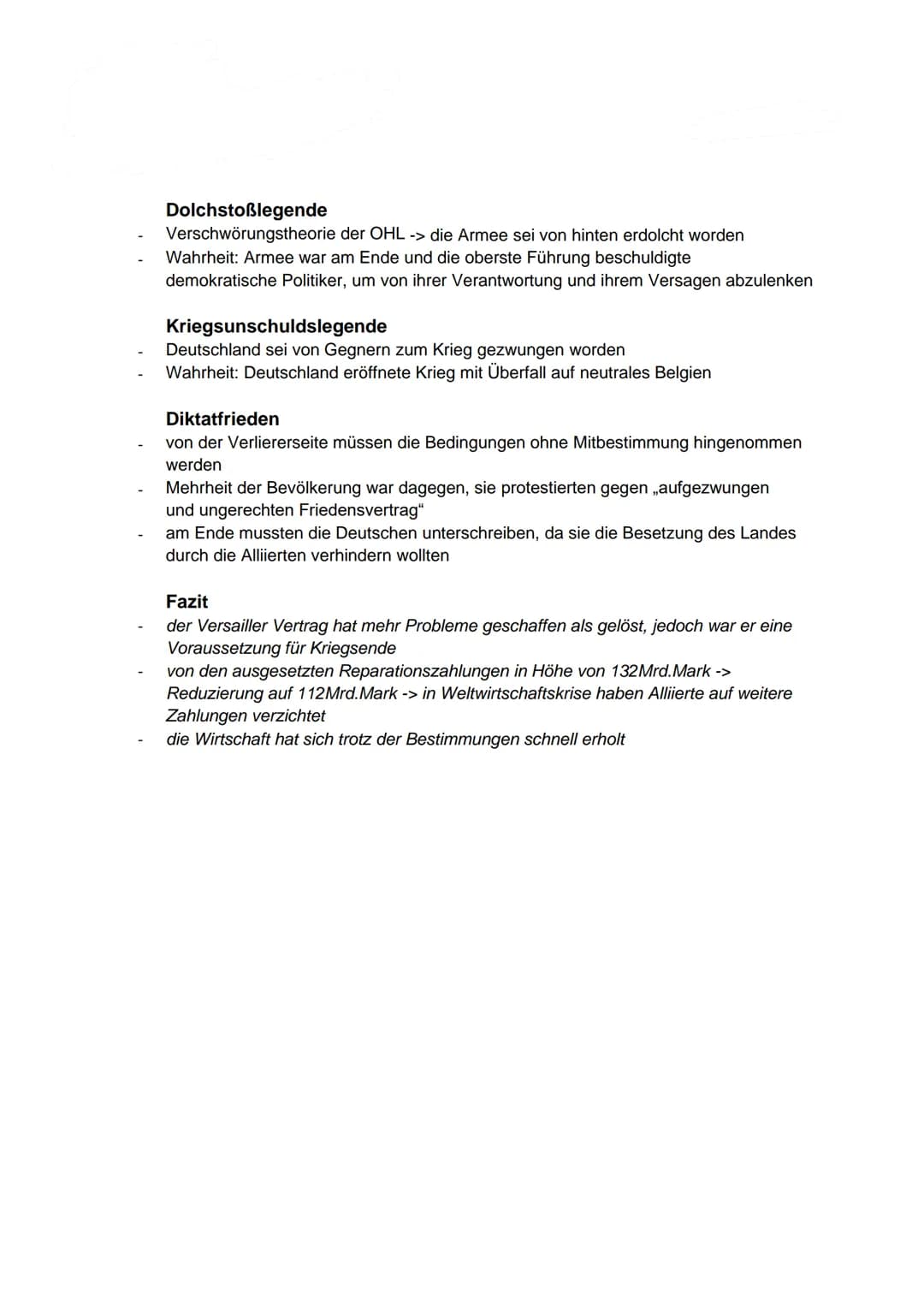 in
Versailler Friedensvertrag
10.01.1920 Versailler Vertrag-
Friedensvertrag nach dem 1. Weltkrieg
Allgemeines
Endpunkt des ersten Weltkrieg