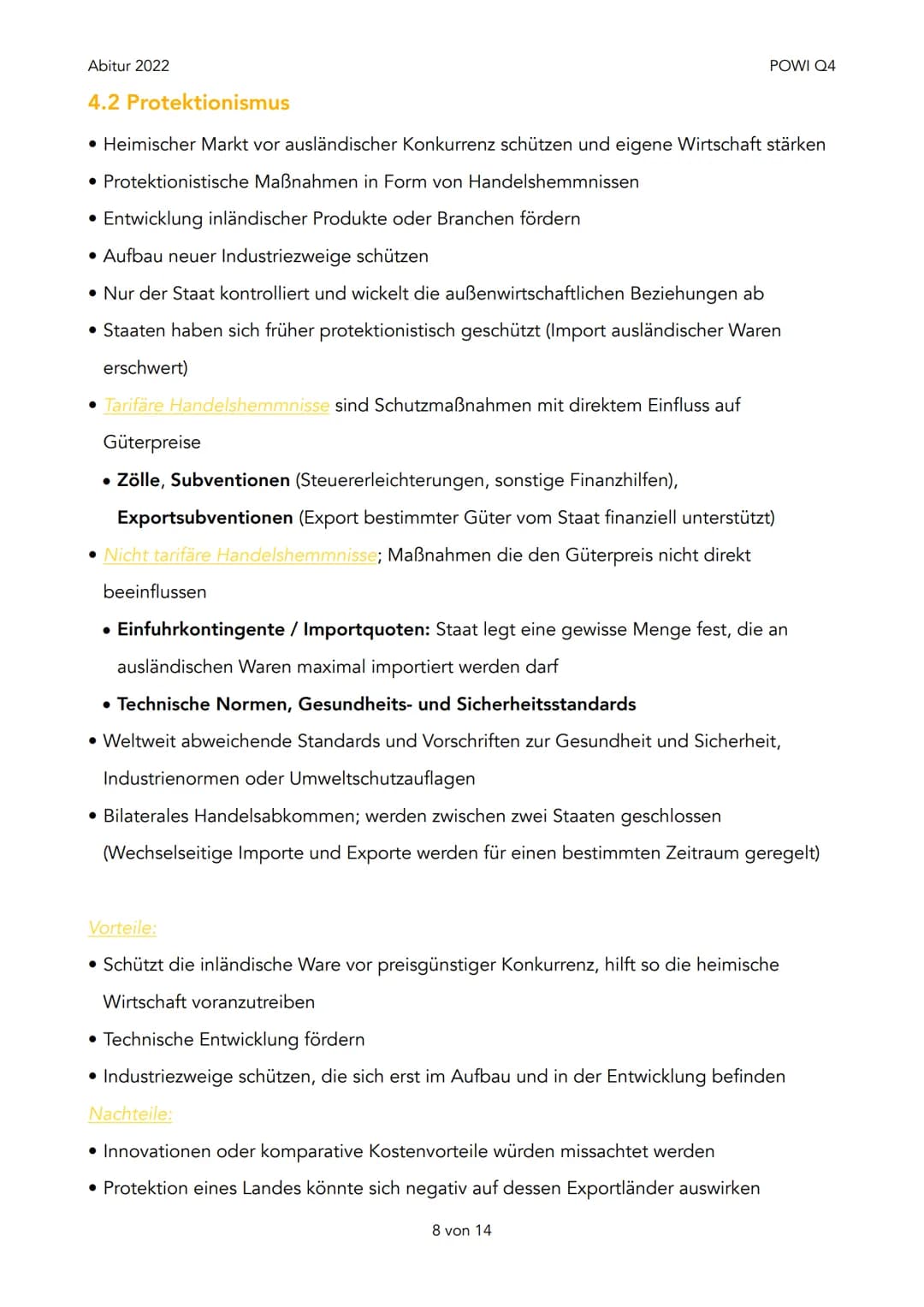 Abitur 2022
1. Was ist Globalisierung?
1. Definition
2. Ursachen
2. Dimensionen von Globalisierung
1. Wirtschaftlich
2. Politisch
3. Kulture
