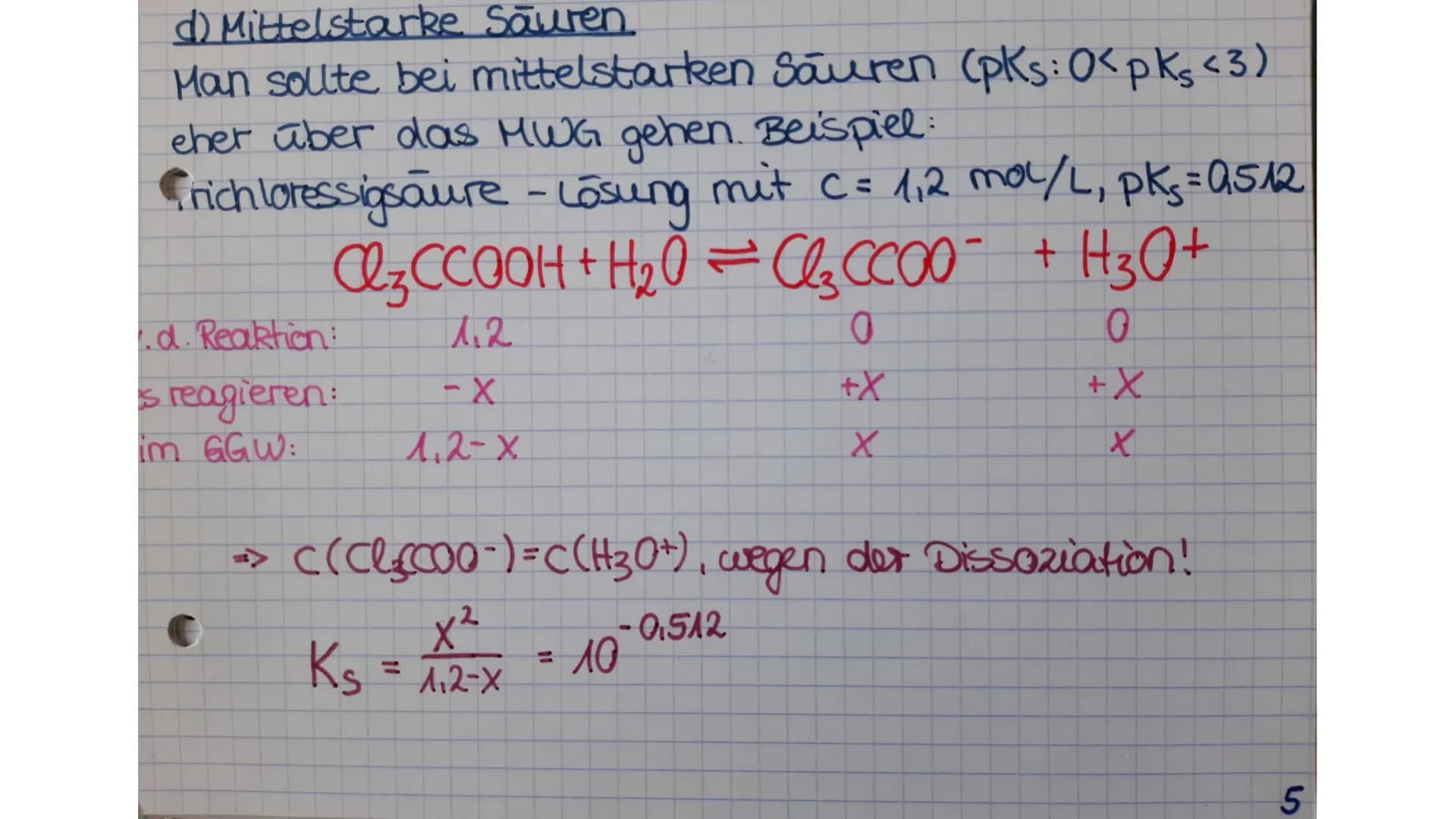CHEMIE
Abiturvorbereitung:
Säuren und Basen SAURE-BASE-CHEMIE
1. pH-WERT - BERECHNUNGEN
a)starke, einprotonige Säure
HI + H₂O
Beilmittelstar