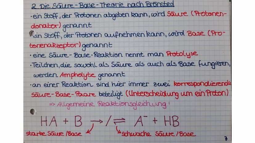 CHEMIE
Abiturvorbereitung:
Säuren und Basen SAURE-BASE-CHEMIE
1. pH-WERT - BERECHNUNGEN
a)starke, einprotonige Säure
HI + H₂O
Beilmittelstar