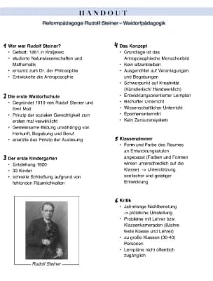 Know Handout Rudolf Steiner Waldorfpädagogik  thumbnail