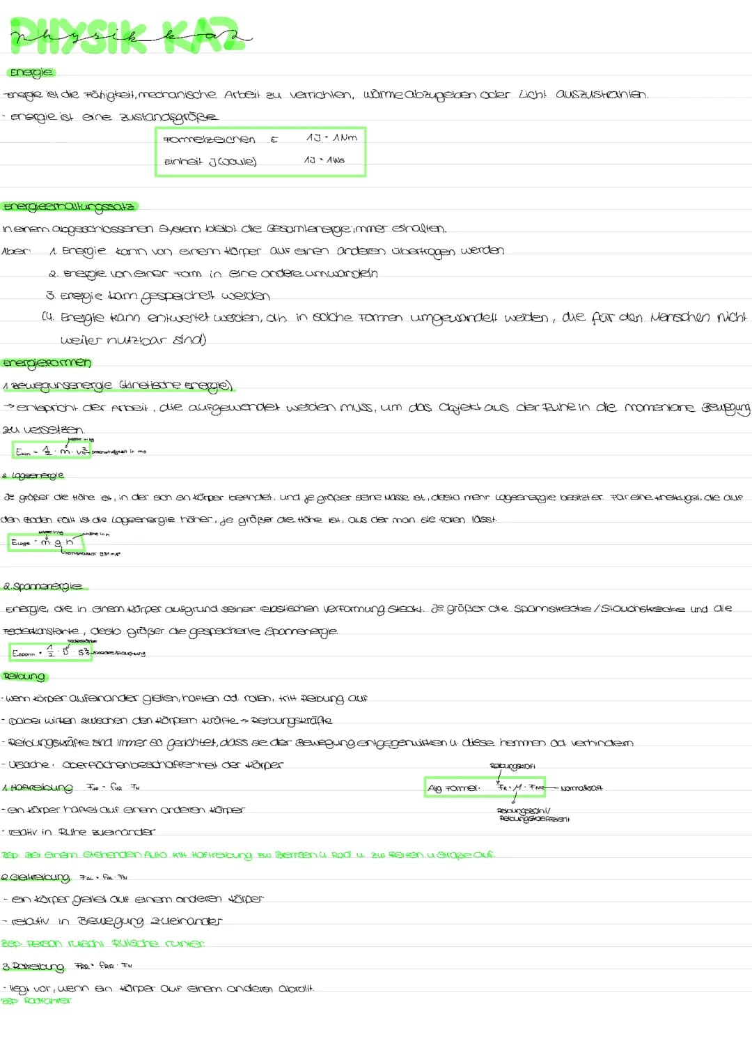 Energie, Energieerhaltungssatz 