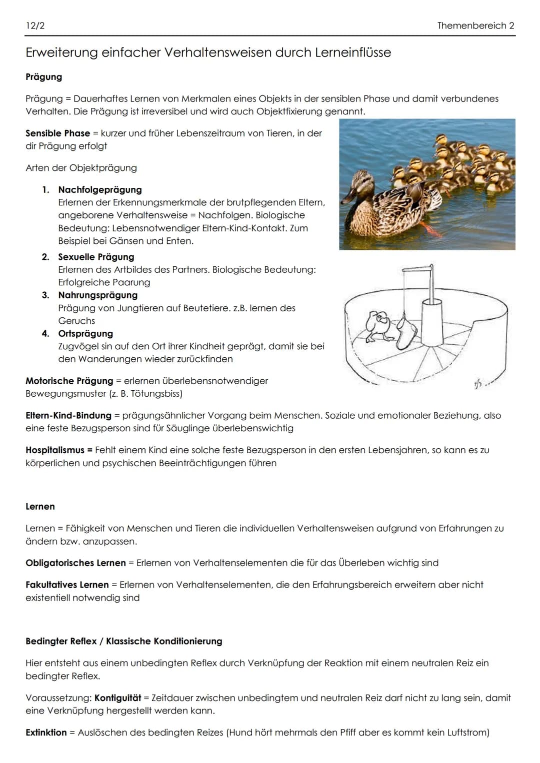 12/2
Genetisch bedingte Verhaltensweisen
Verhalten = Alle beobachtbaren sowohl agierenden als auch reagierenden Verhaltensäußerungen von
Men