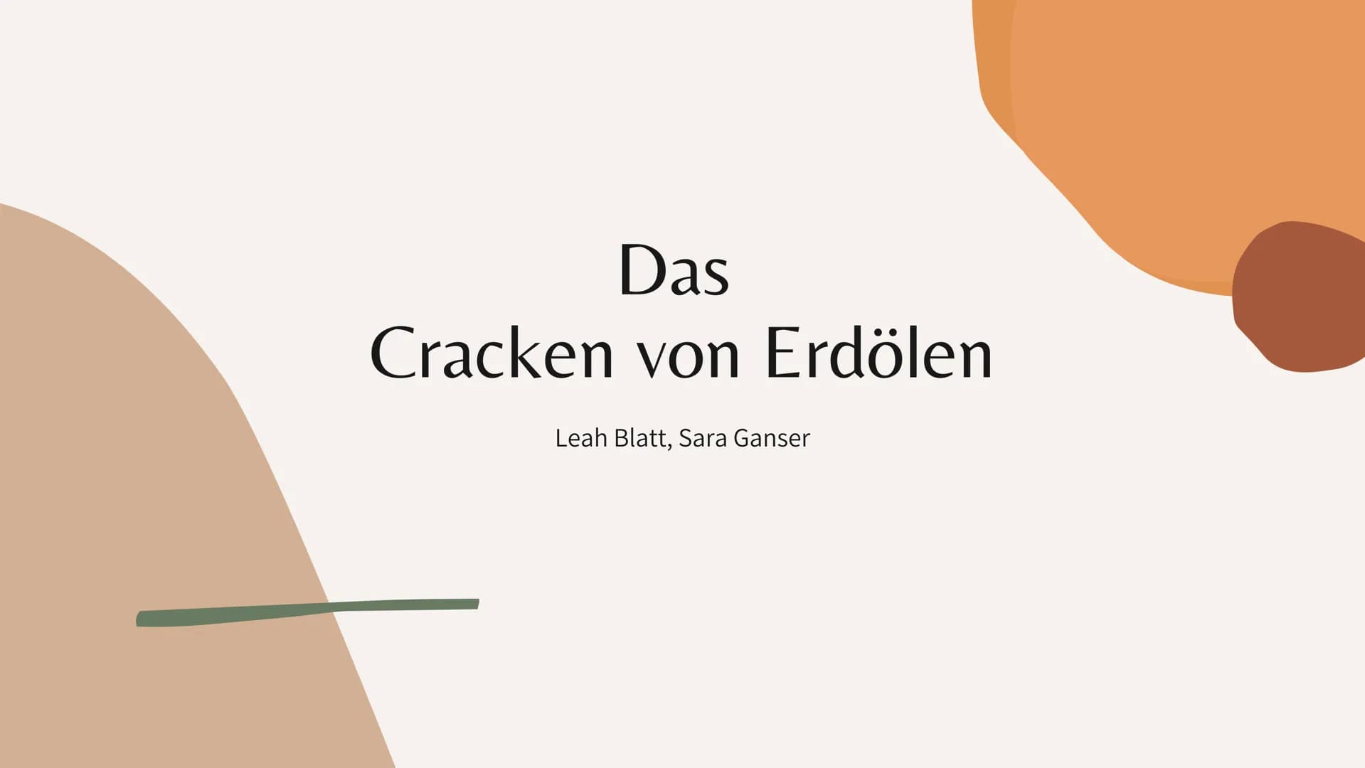 Das
Cracken von Erdölen
Leah Blatt, Sara Ganser Inhalt
ir i
ir i
gr
Was ist cracken?
Katalytisches cracken
Warum crackt man erdöl
Erste mal 