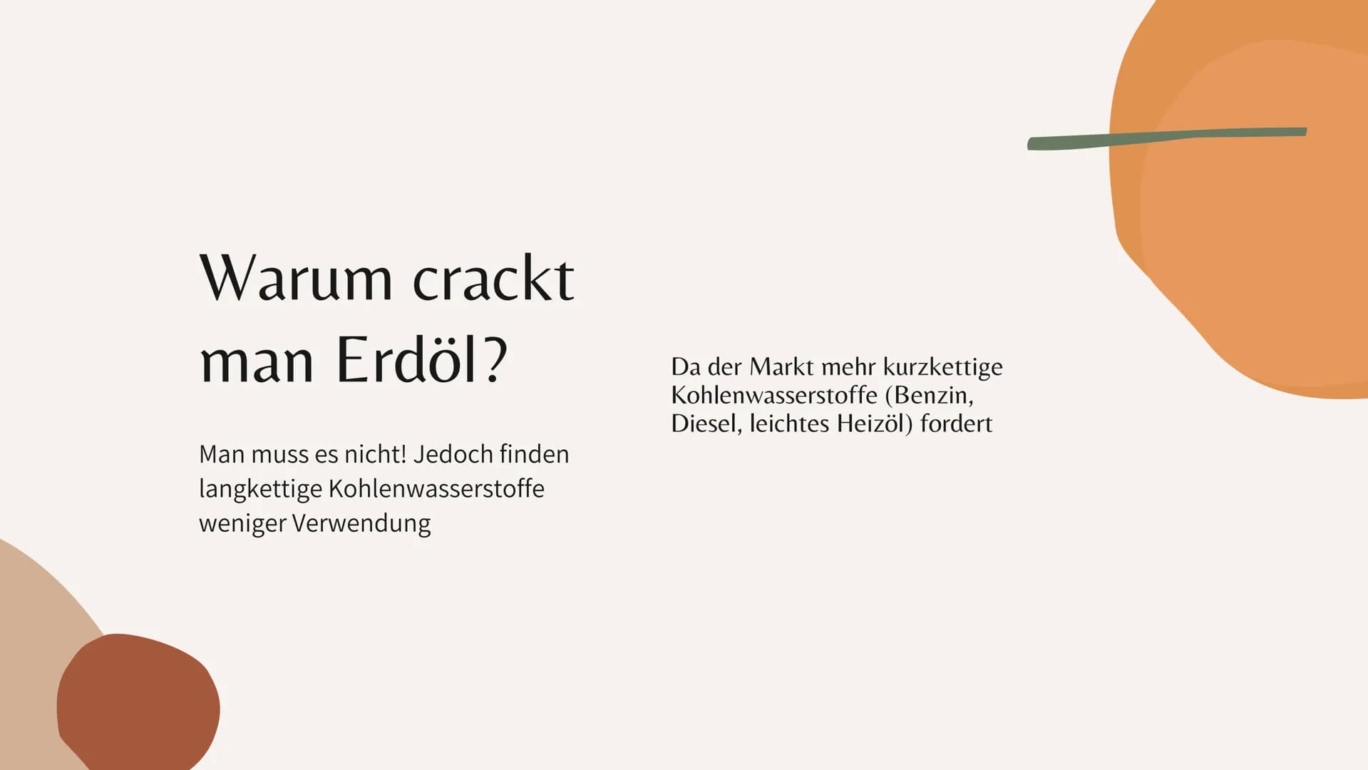 Das
Cracken von Erdölen
Leah Blatt, Sara Ganser Inhalt
ir i
ir i
gr
Was ist cracken?
Katalytisches cracken
Warum crackt man erdöl
Erste mal 