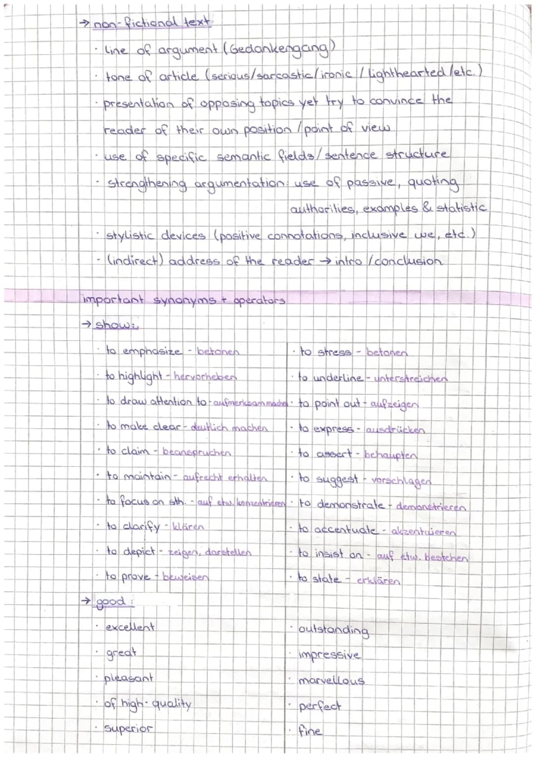 Nr.
Seite
1-2
3
4-6
6-7
8-9
9-13
13-15
INHALTSVERZEICHNIS
Art der Arbeit
how to write a....
figures of speech
typical elements/structure of 