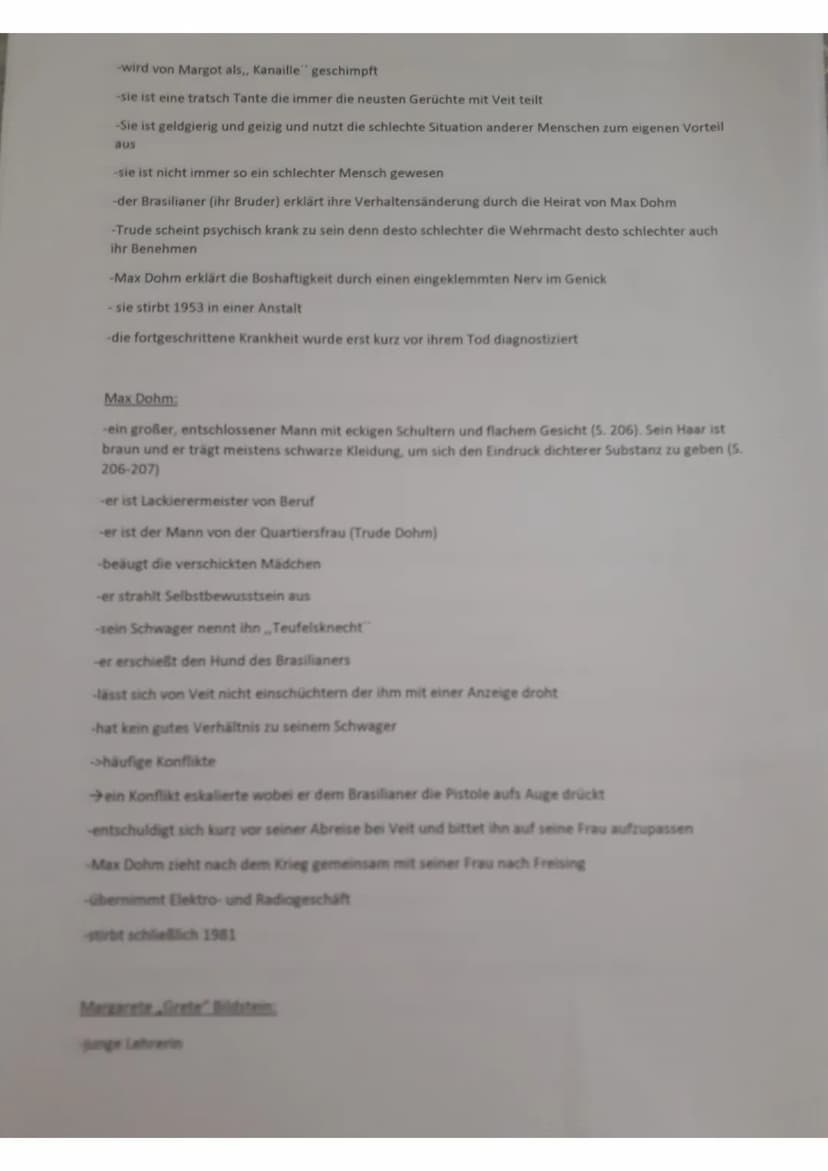 Charakterisierungen Unter der Drachenwand
Veit Kolbe:
-Hauptfigur des Romans es wird von ihm in Form von Tagebucheinträgen geschrieben
-am 2
