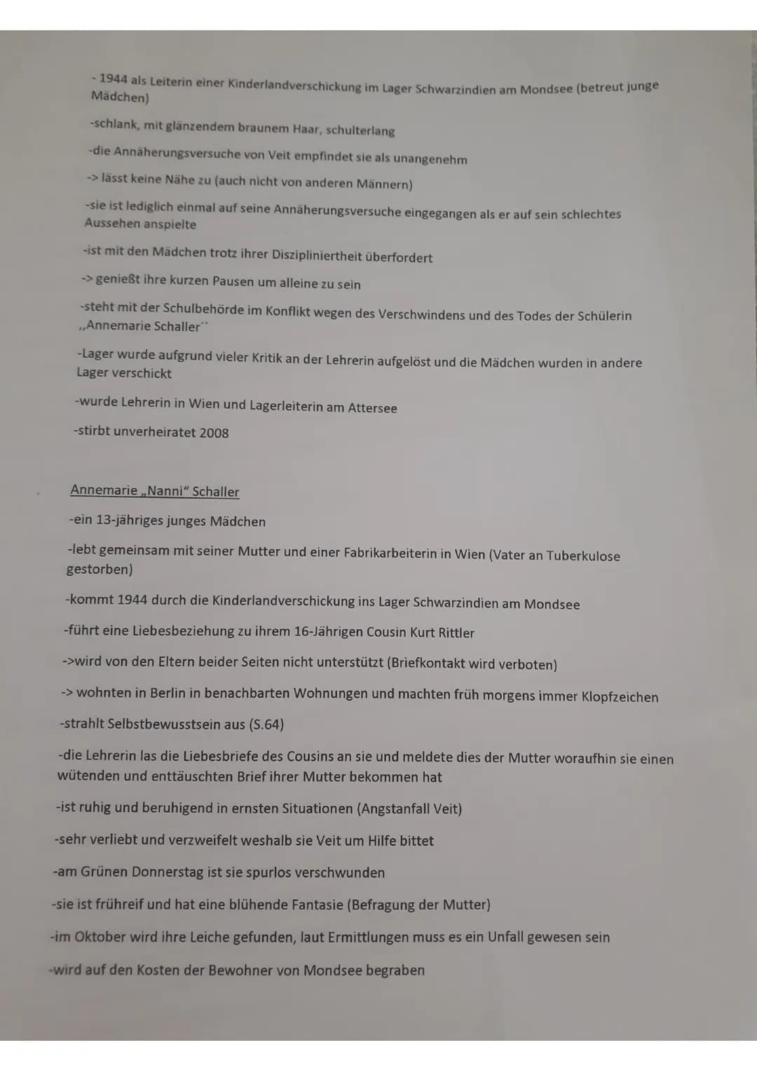 Charakterisierungen Unter der Drachenwand
Veit Kolbe:
-Hauptfigur des Romans es wird von ihm in Form von Tagebucheinträgen geschrieben
-am 2