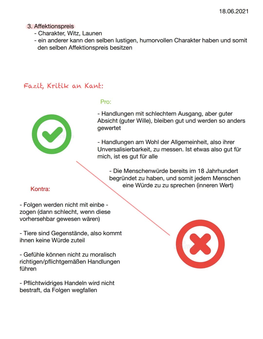 Immanuel Kant: Übersicht
Allgemeines:
- 1724-1802
- Vertreter der Motivethik/deontologische Ethik
- wichtigste Denker der Aufklärung (sapere