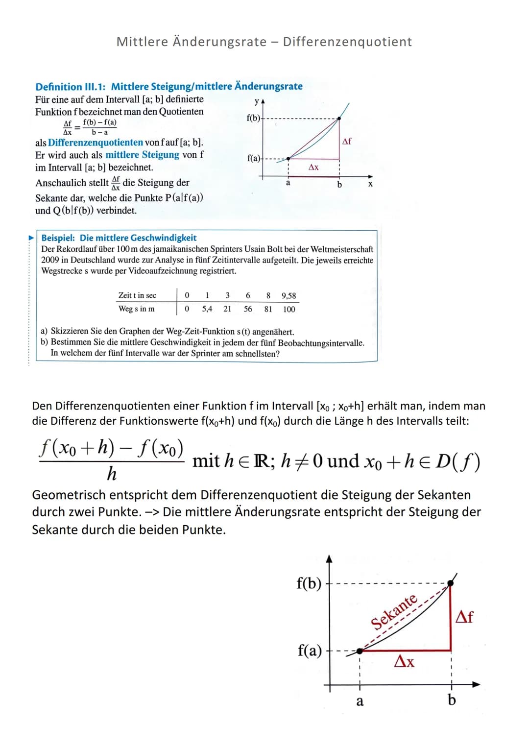Analysis
Definition 1.10
Eine Funktion mit der Gleichung
f(x) = ax + an ₁-1 + ... a₁x + a
heißt ganzrationale Funktion oder
Polynom vom Grad