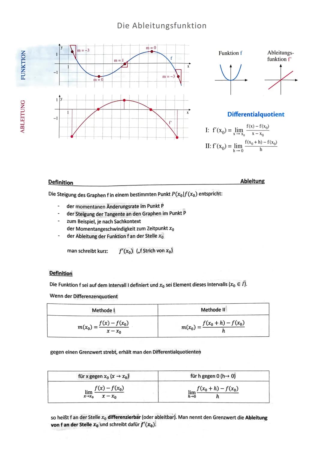 Analysis
Definition 1.10
Eine Funktion mit der Gleichung
f(x) = ax + an ₁-1 + ... a₁x + a
heißt ganzrationale Funktion oder
Polynom vom Grad