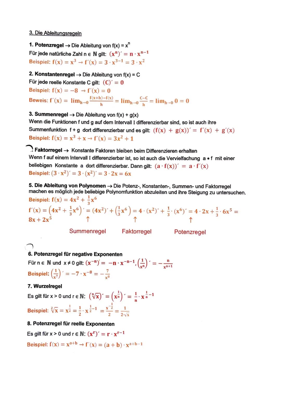 Analysis
Definition 1.10
Eine Funktion mit der Gleichung
f(x) = ax + an ₁-1 + ... a₁x + a
heißt ganzrationale Funktion oder
Polynom vom Grad