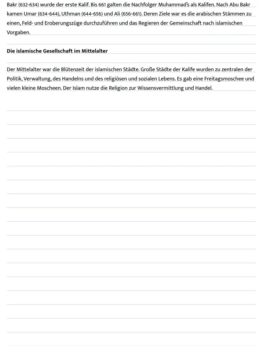 Die islamische Welt im Mittelalter - Religion und Herrschaft
Der Islam - Eine Weltreligion
Der Islam ist die zweitgrößte Glaubensgemeinschaf