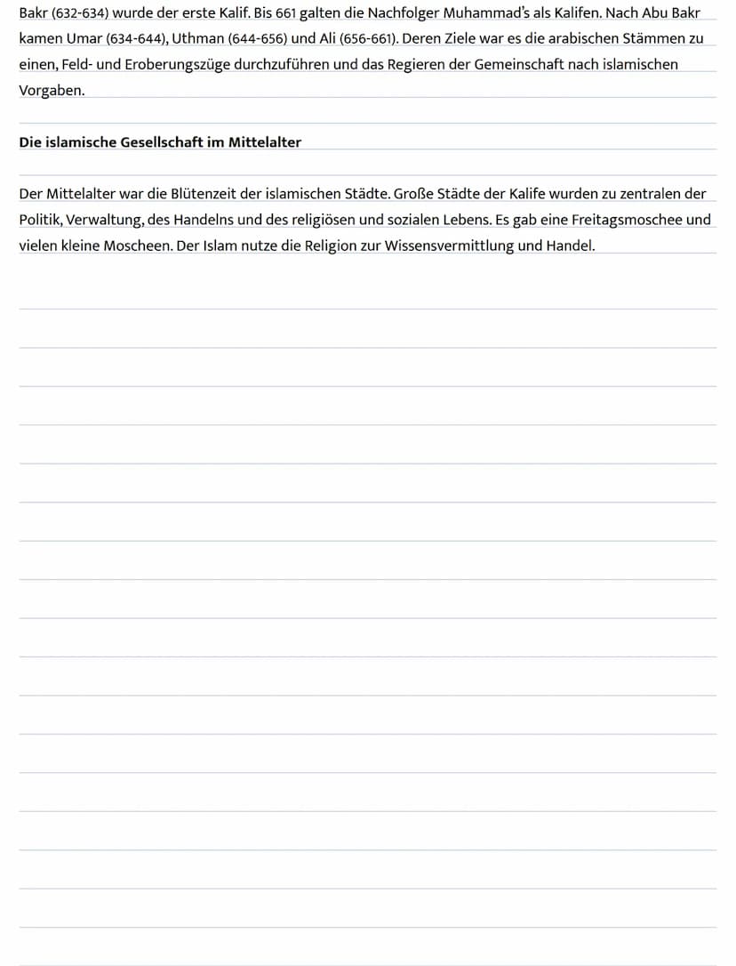 Die islamische Welt im Mittelalter - Religion und Herrschaft
Der Islam - Eine Weltreligion
Der Islam ist die zweitgrößte Glaubensgemeinschaf