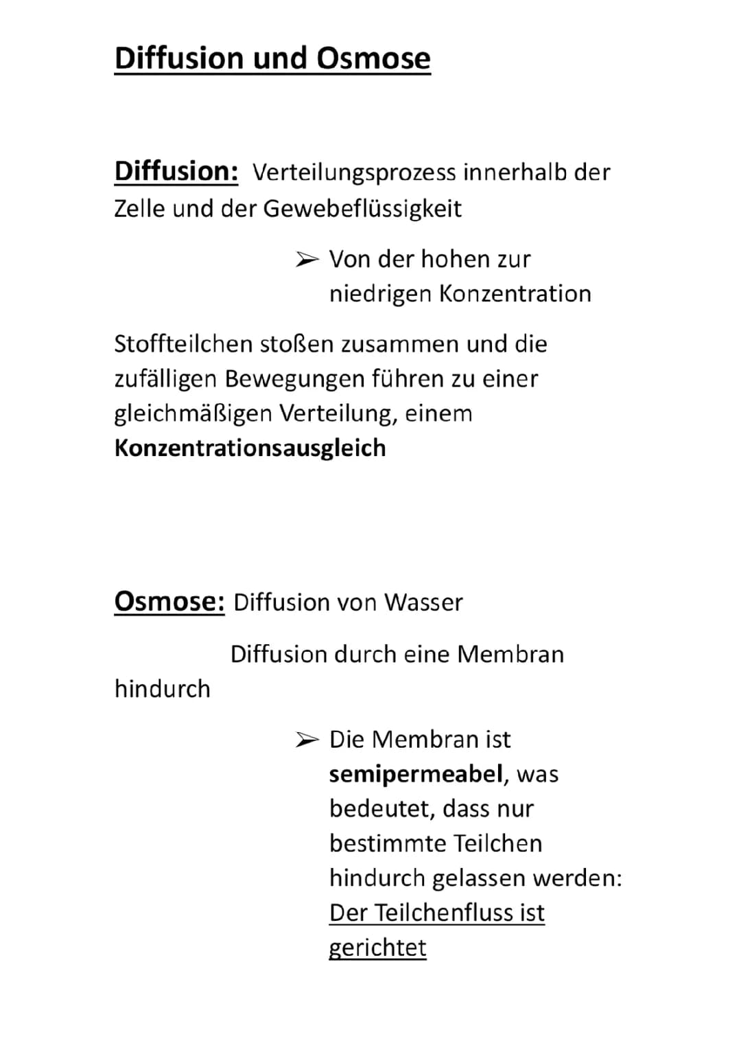 Diffusion und Osmose einfach erklärt - Unterschied, Beispiele und mehr für Kinder