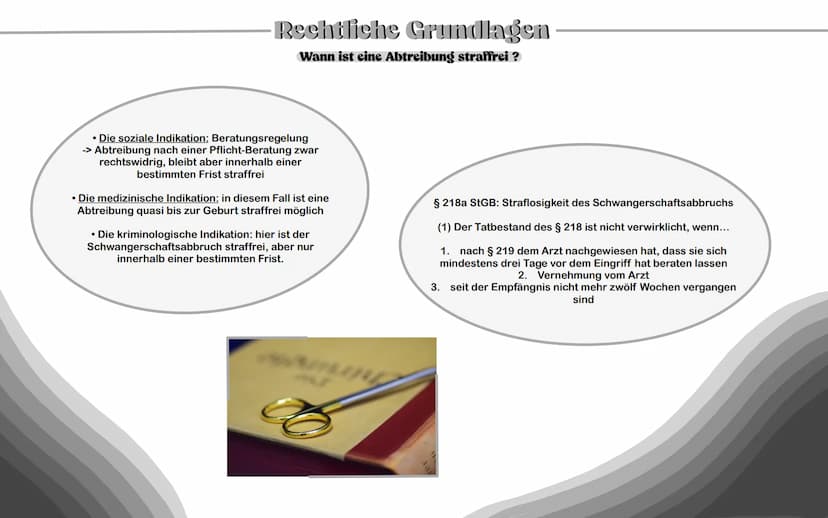Abtreibung •
Sollte man Abtreiben oder nicht und was sagt die Kirche dazu? 1. Was ist eine Abtreibung?
2. Rechtliche Grundlagen
Themenüberbl