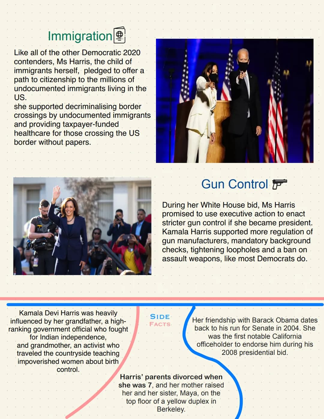 Kamala
Harris
Who is Kamala Harris?
Kamala Harris, Joe Biden's running mate
and the first woman of color on a major
party Ticket is 55 years