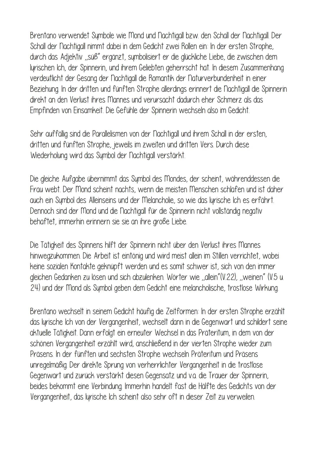Der Spinnerin Nachtlied
ALLGEMEINES:
- Gedicht von Clemens Brentano
- erschien im Jahr 1802
ist in der Epoche der Romantik entstanden (Heide