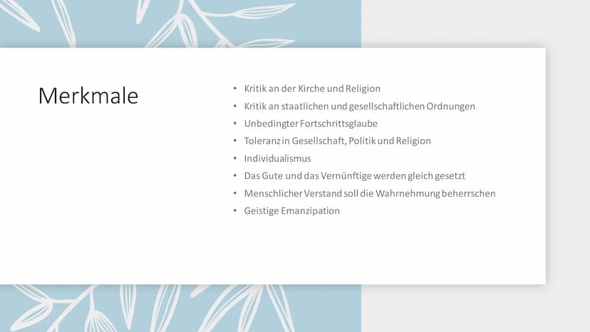 Habe Mut, dich deines eigenen
Verstandes zu bedienen!
Die Aufklärung in Europa als Literaturepoche Inhalt
Daten
• Kurze Zusammenfassung
●
●
