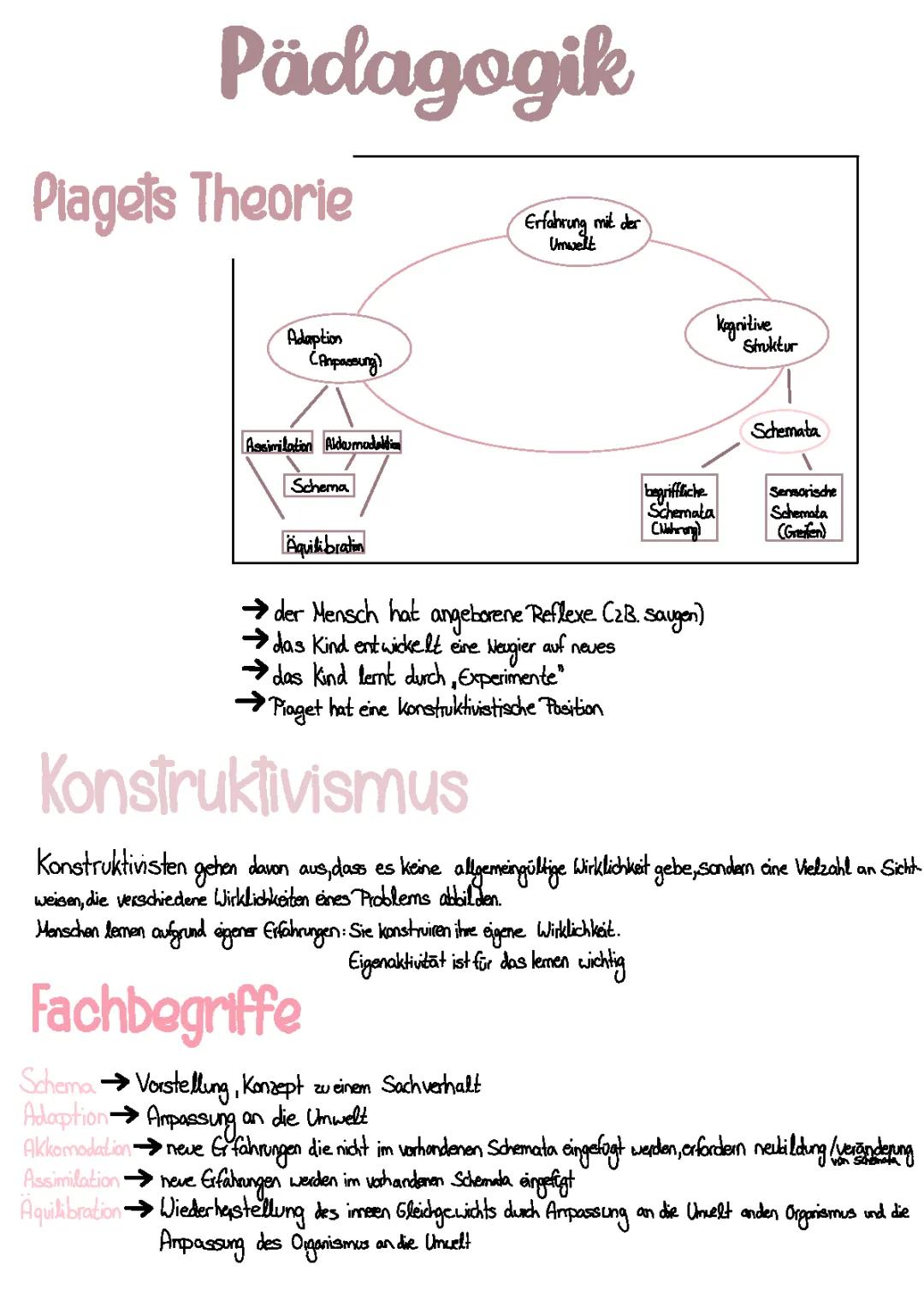 Piaget Stufenmodell Zusammenfassung PDF - Einfache Erklärung und Beispiele