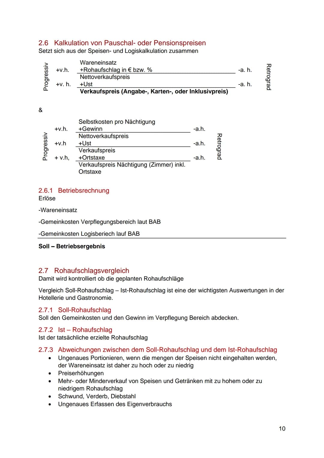 Inhaltsverzeichnis
1 Istkostenrechnung zu Vollkosten:
1.1 Bezugskalkulation:
1.1.1 Progressive Bezugskalkulation...
1.1.2 Retrograde Bezugsk