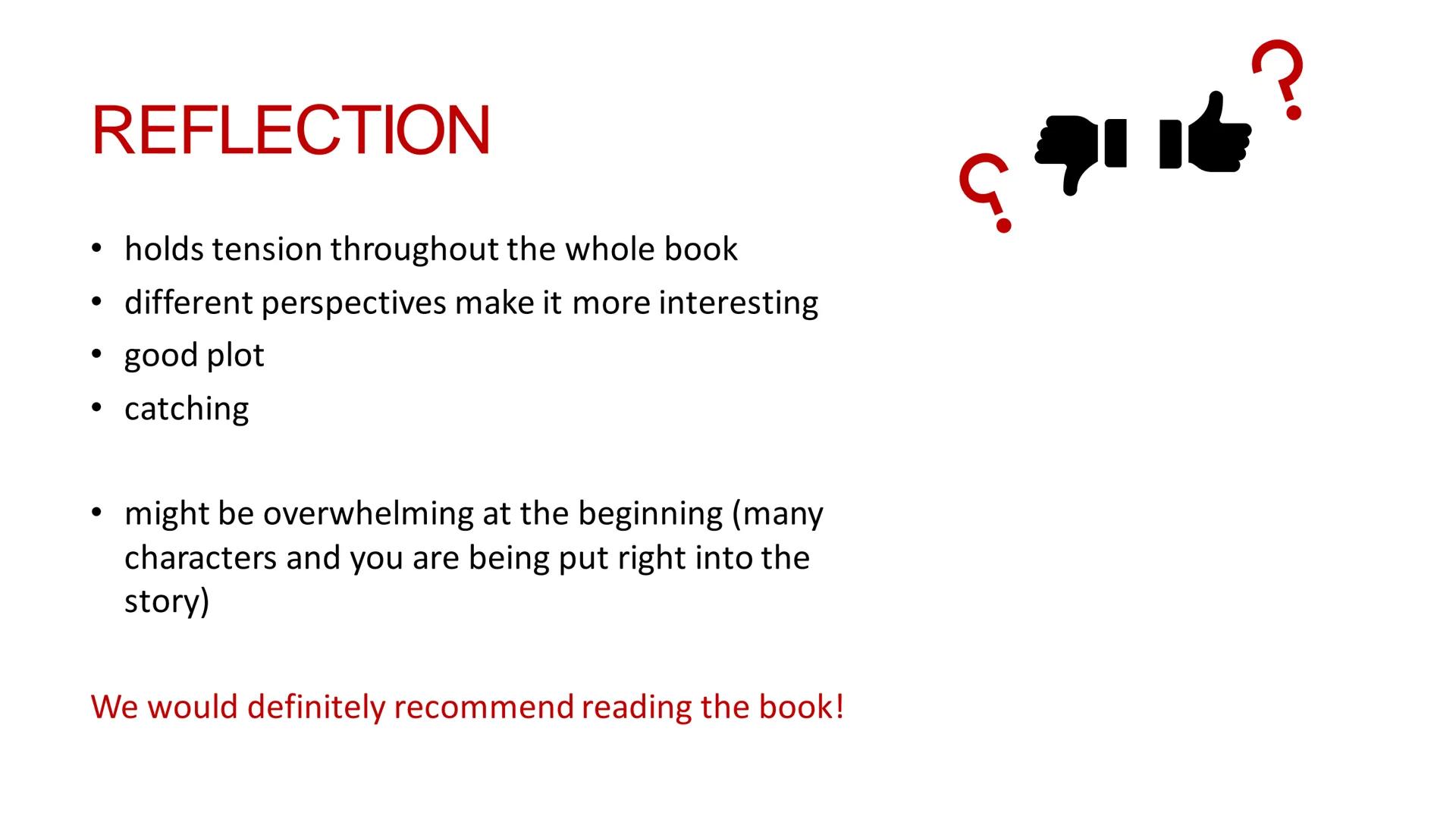 ONE OF US IS LYING
Book report by
Sophie, Amelie and Emma INDEX
• Facts about the book
●
• The author
●
●
●
●
●
Characters
Summary
Reading C