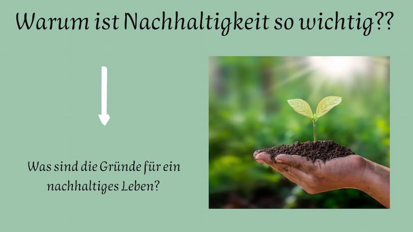 Nachhaltigkeit
Definition
Gründe
Beispiele Handout
NACHHALTIGKEIT
Kern: Prinzip nachdem nicht mehr verbraucht werden darf, als nötig.
Die Be
