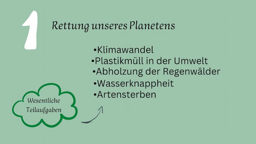 Nachhaltigkeit
Definition
Gründe
Beispiele Handout
NACHHALTIGKEIT
Kern: Prinzip nachdem nicht mehr verbraucht werden darf, als nötig.
Die Be