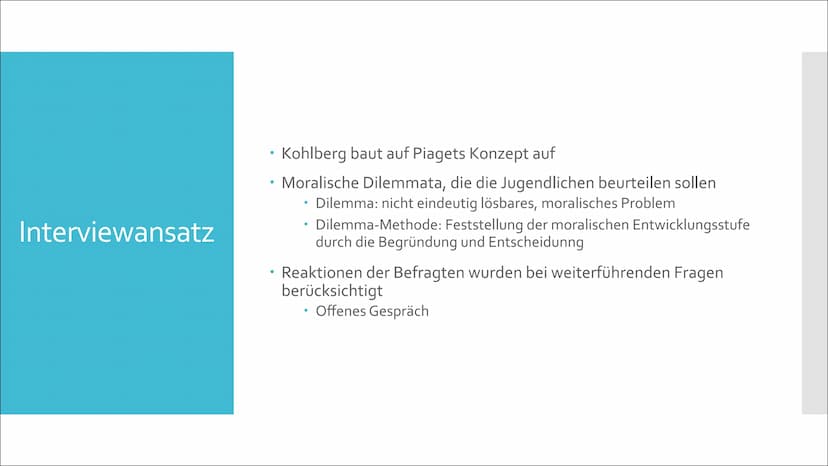 P
?
X
Moralische Entwicklung nach Kohlberg
Eine Präsentation von Lilith Inhaltsverzeichnis
Lawrence Kohlberg
Moralbegriff
Interviewansatz
Mo